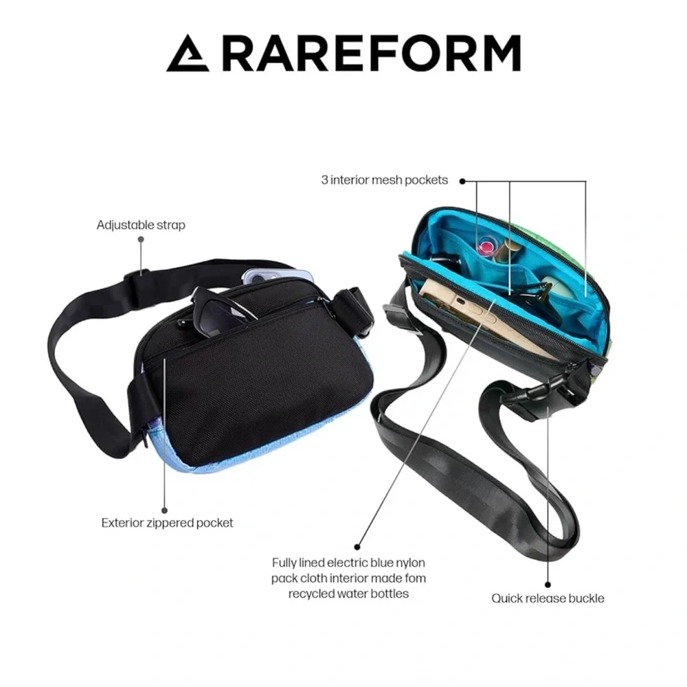 Rareform Small Zion Sling Bag | One-of-a-Kind | Travel Crossbody | Recycled - Picture 8 of 13
